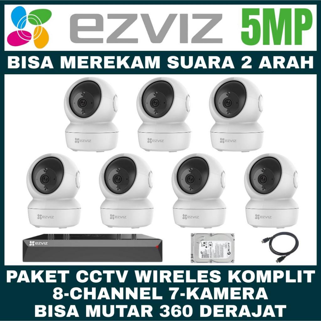 Paket CCTV EZVIZ 5MP 8 Channel 7 Kamera Wireless