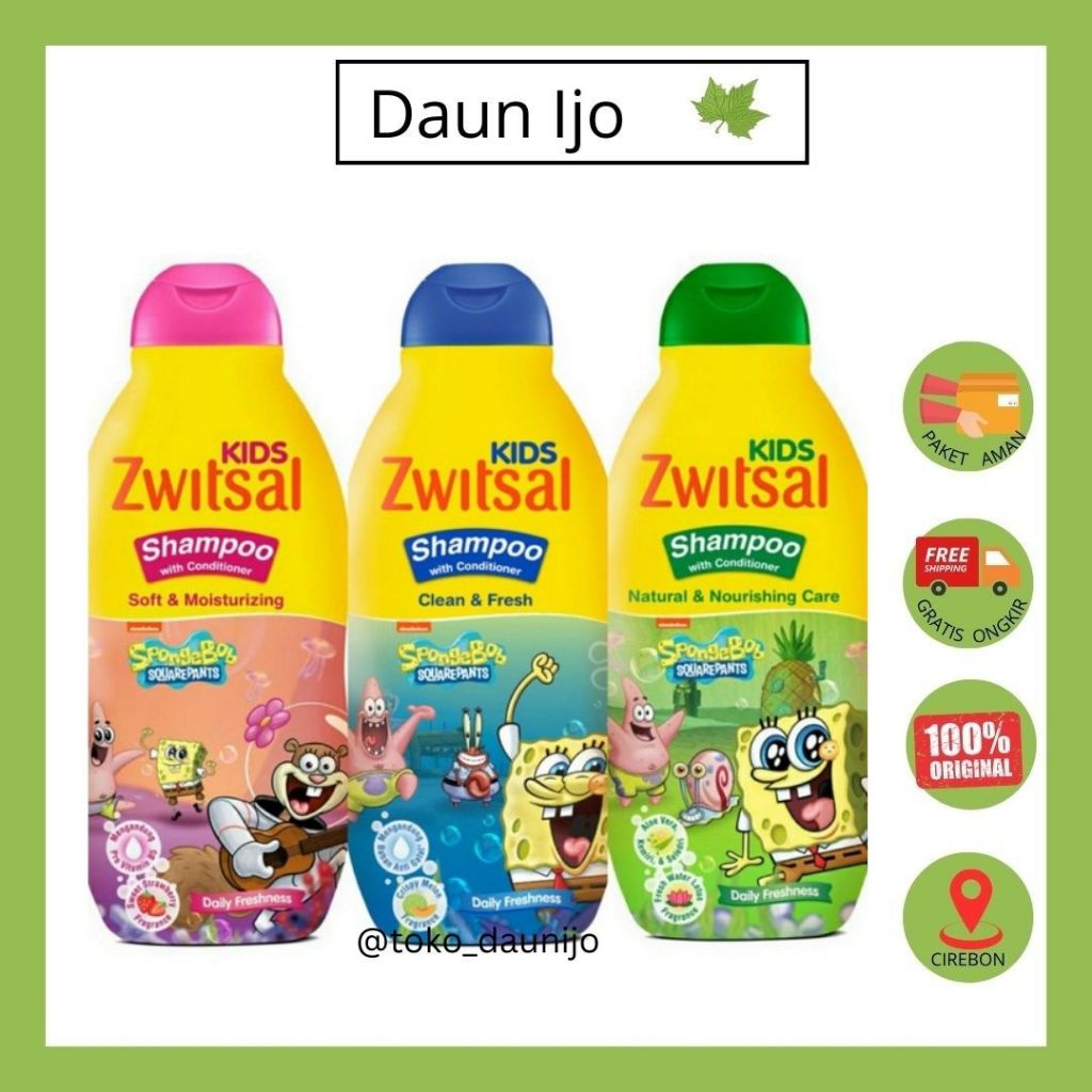 ZWITSAL KIDS SHAMPOO 180ML - SHAMPO ZWITSAL KIDS ORIGINAL 100%