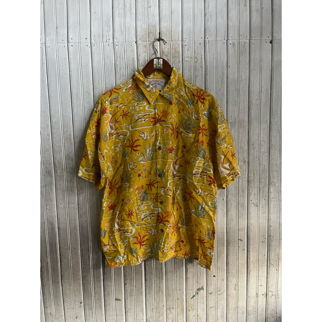 Vtg Kemeja Hawaii 1999 Anna With Kinki kids Paradise Okinawa