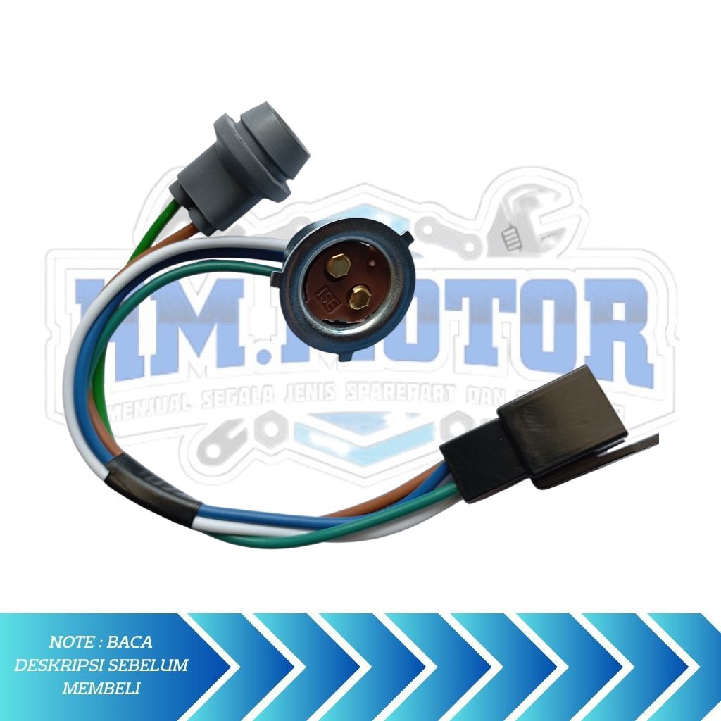 KABEL FITING SOKET LAMPU DEPAN ASSY SUPRA X OLD SUPRA X125 OLD SOKET FITTING LAMPU DEPAN ASSY SENJA 