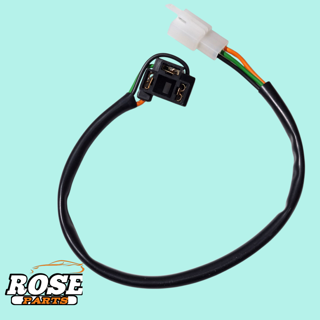 Soket Fitting Lampu Depan KLX H4 Hitam Tanpa Mangkok