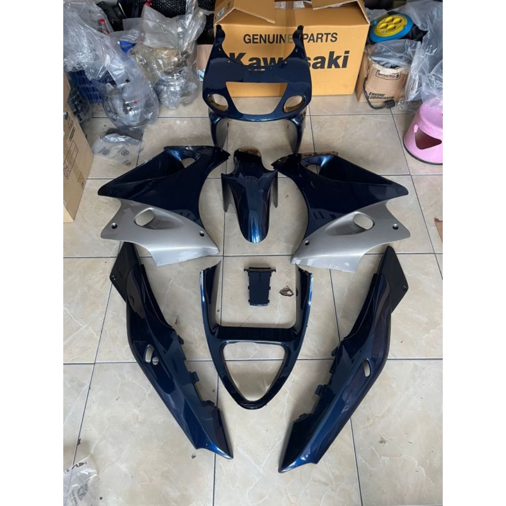 Bodyset Kawasaki Ninja RR Old Original Biru Navy