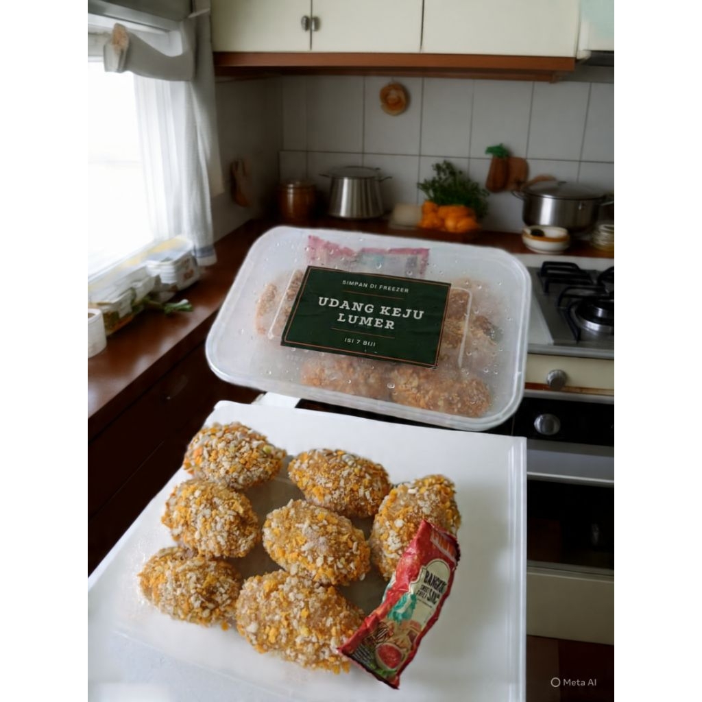 

Udang keju premium isi 7 pcs free saos bangkok (kemasan frozen)