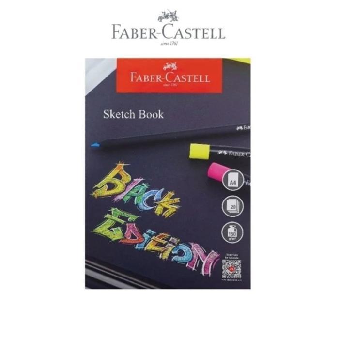 

Faber Castell BLACK EDITION SKETCHBOOK A4 / Buku Gambar Black Edition Sketch Book - A4
