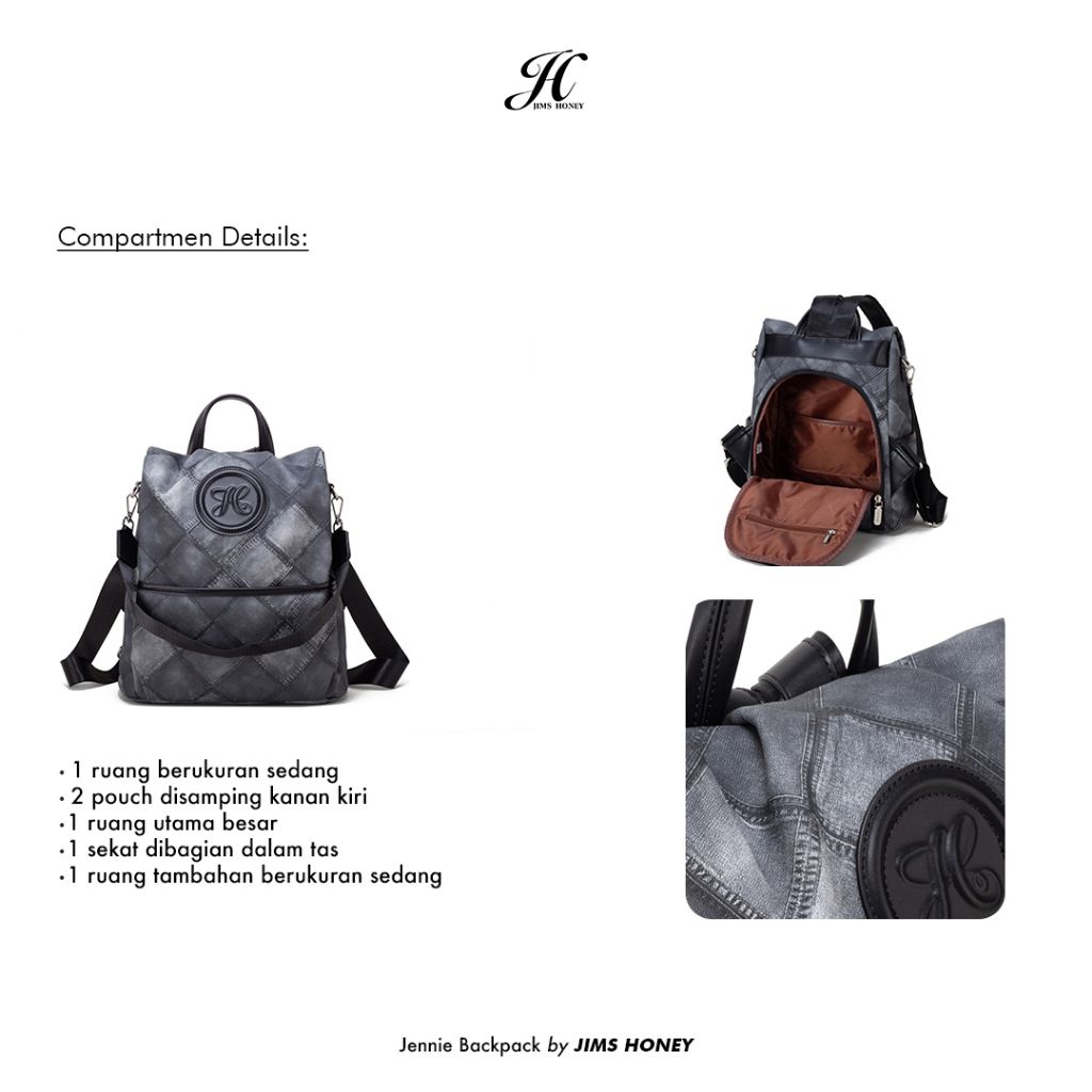 JIMS HONEY JENNIE BACPACK / TAS RANSEL WANITA / TAS RANSEL SEKOLAH