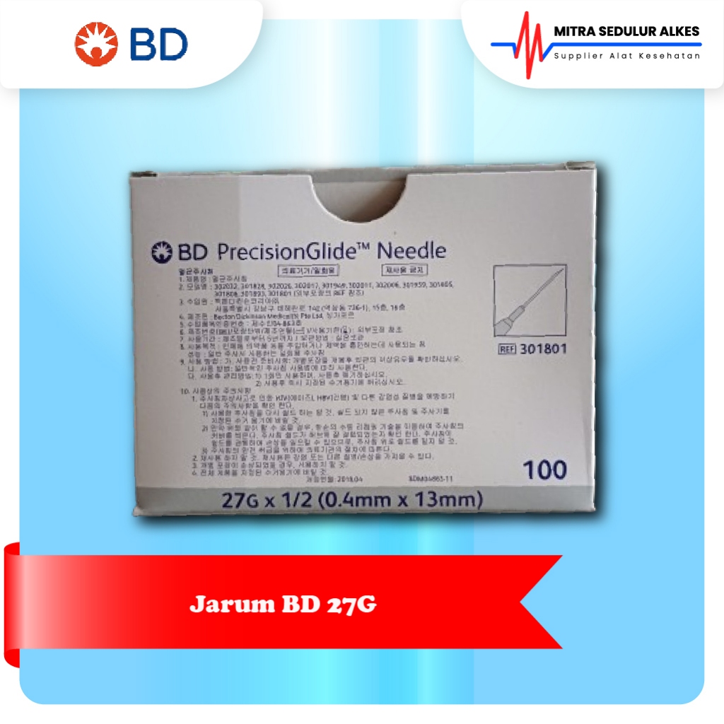Jarum BD Needle 27G / Jarum 27G BD