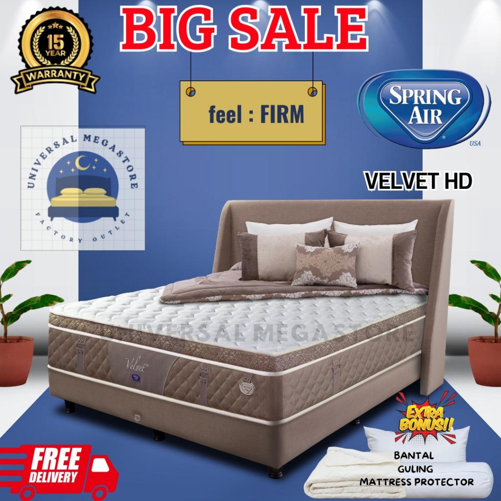 SPRING AIR Kasur Springbed NEW VELVET HD