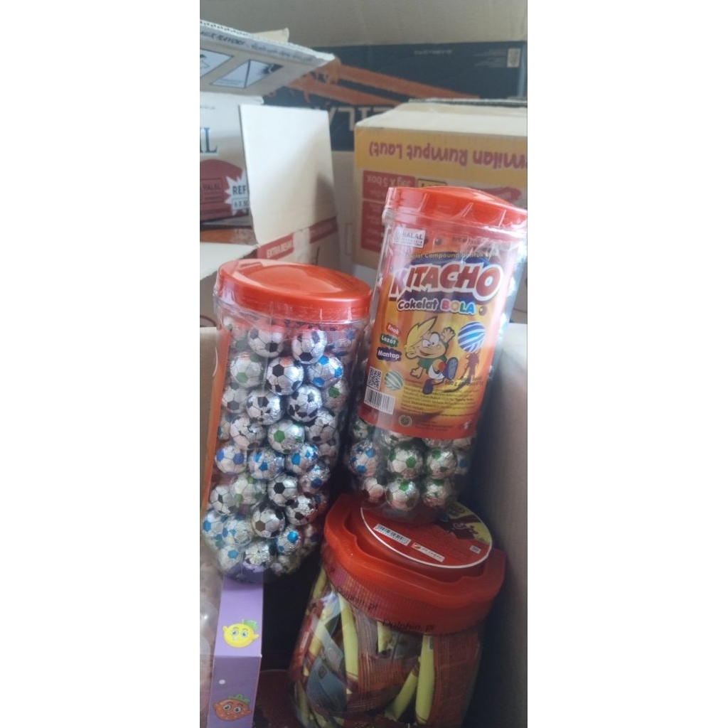 kitacho coklat bola Toples isi 100 biji