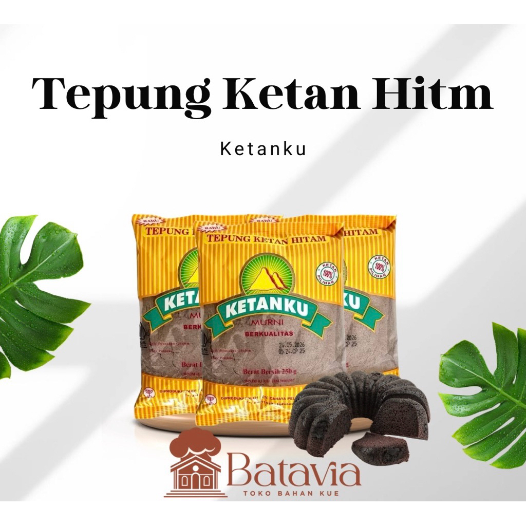 Tepung Ketan Hitam 250gr | Ketanku | KETANKU Tepung Ketan Hitam Murni 250 gr