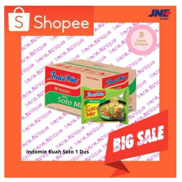 

Indomie Soto mie 1 Dus (Isi: 40 pcs)