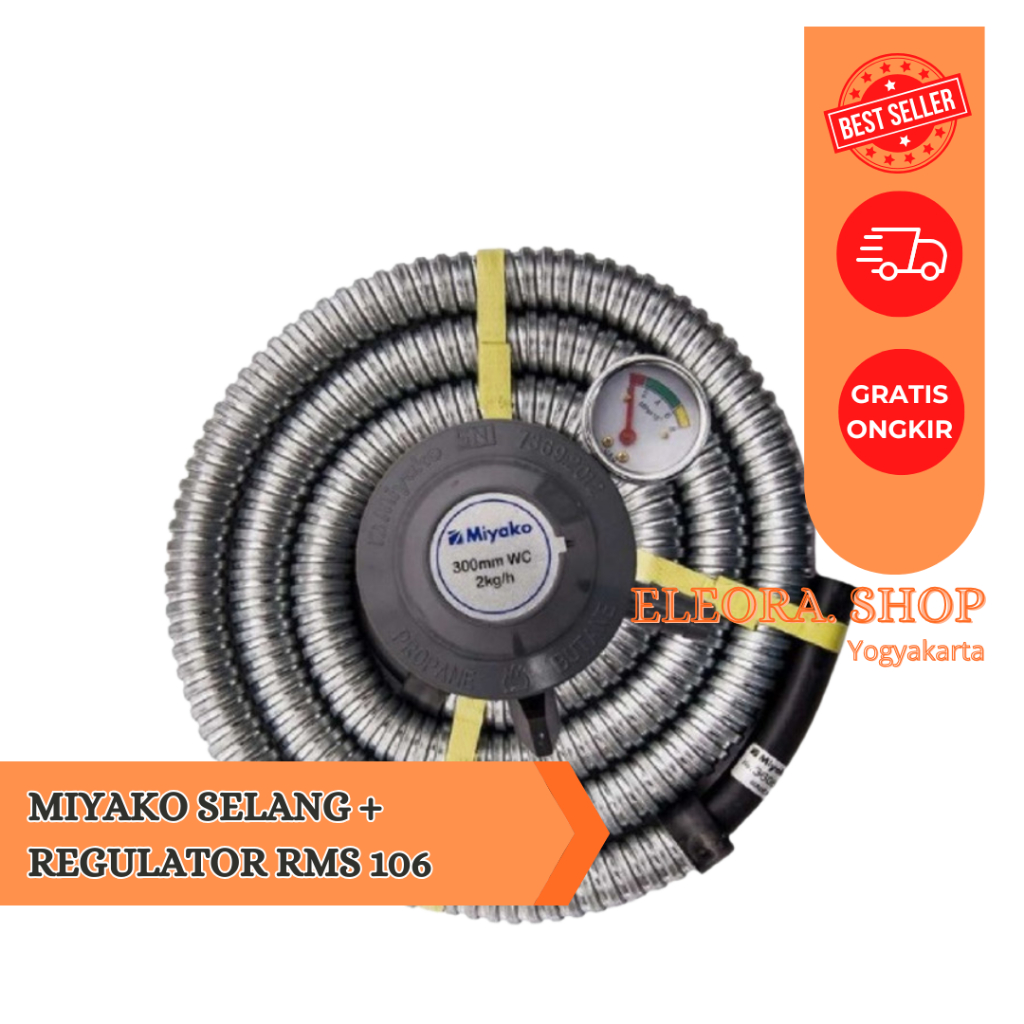MIYAKO SELANG REGULATOR RMS-106M REGULATOR GAS MIYAKO RMS 106 M GARANSI