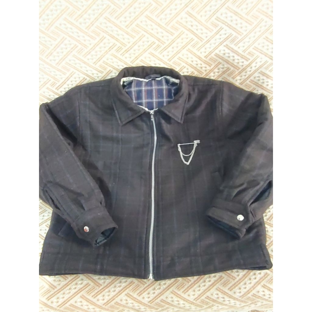 work jacket bahan woll