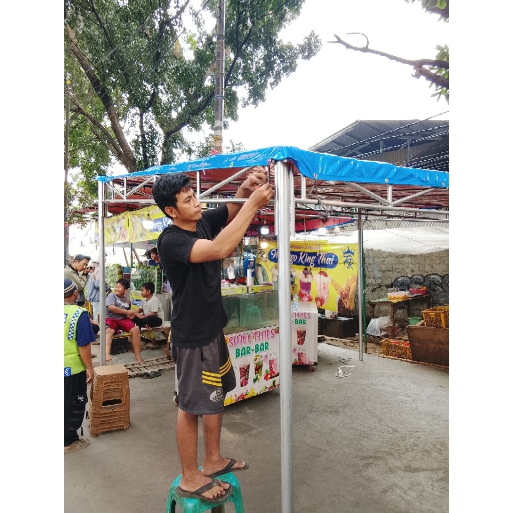 tenda pesta/tenda parkiran/tenda jualan/tenda warga