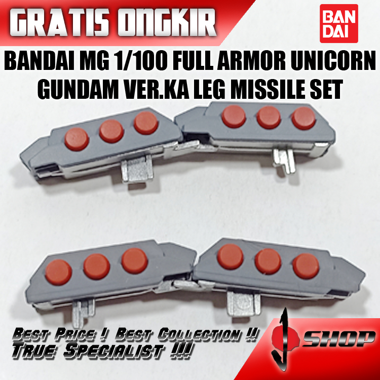 BANDAI MG 1/100 FULL ARMOR UNICORN GUNDAM VER.KA LEG MISSILE SET MG1880