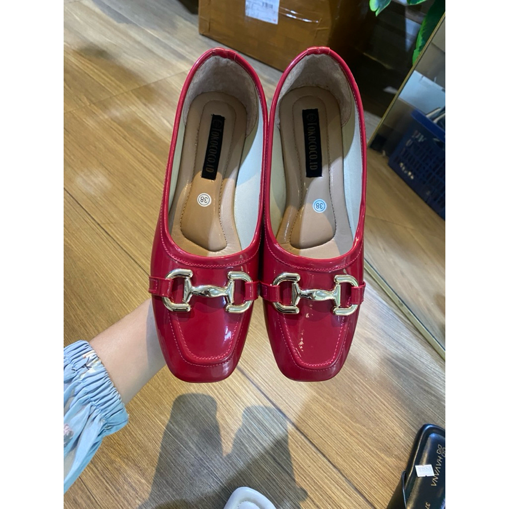 Hebby shoes tumit 2cm pansus wanita