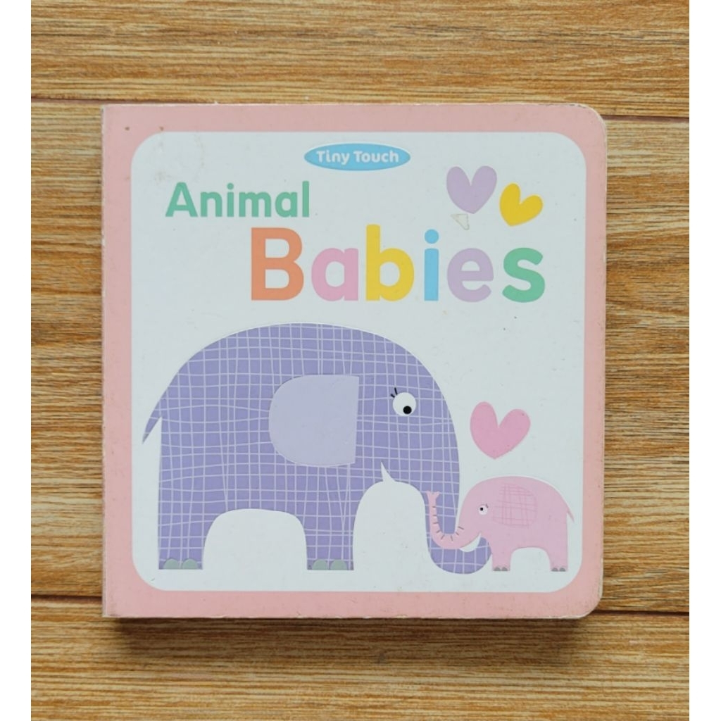PRELOVED Boardbook Tiny Touch Animal Babies BB Original Hand Eye Coordination Early Reader My Very F
