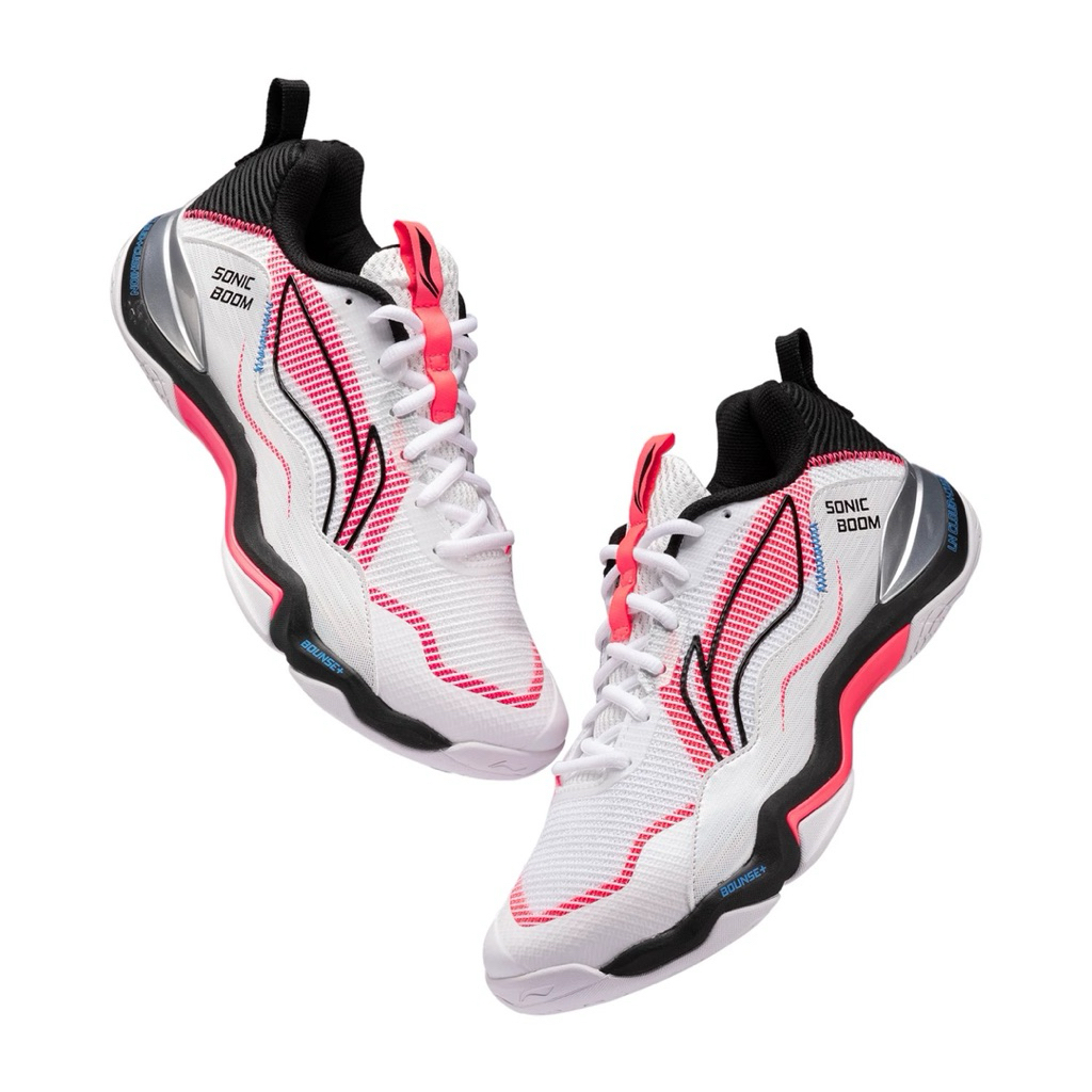Badminton Shoes AYZU007 White Black Pink Original