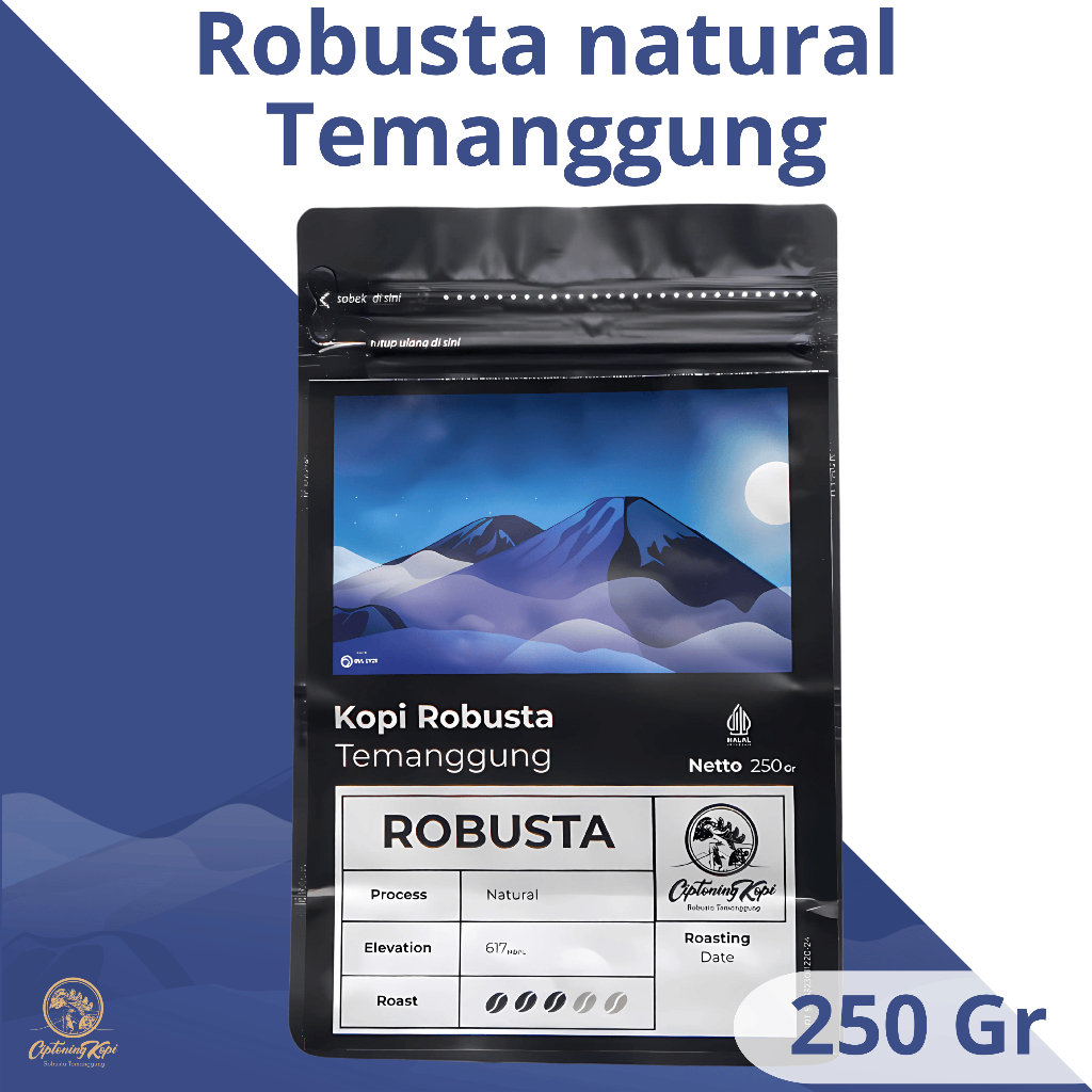 

Kopi Bubuk Robusta Temanggung by Ciptoning Kopi - 250 Gr