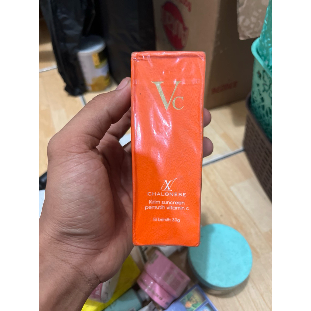 5X Vitamin c Tone Up lazy Cream Facial Moisturizer Vc Pelembab Wajah 30g