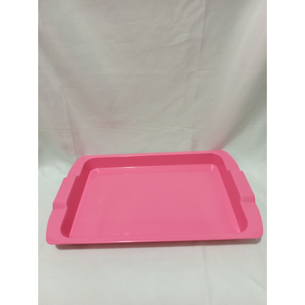 NAMPAN PERSEGI WARNA PINK POLOS/NAMPAN PLASTIK MURAH MERIAH
