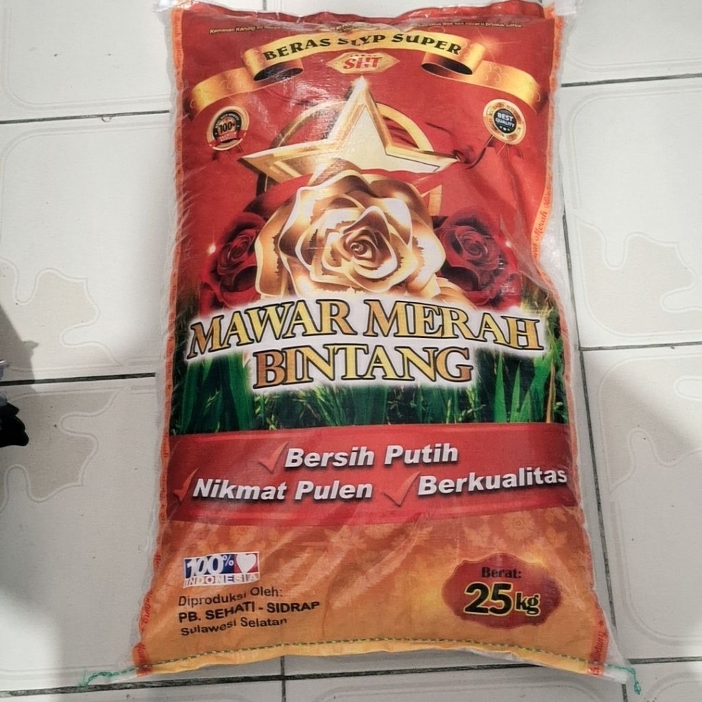 

Beras 25kg Makassar Murah Mawar Merah Bintang