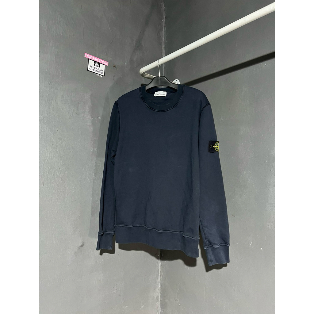 Crewneck Stone Island Navy Certilogo