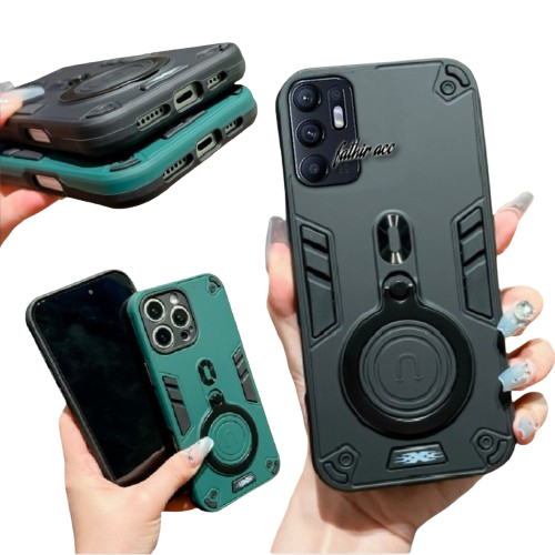CASE UNTUK HP OPPO RENO 6 4G CASING STANDING CASE RING PRO HARDCASE HP ROBOT NEW COVER