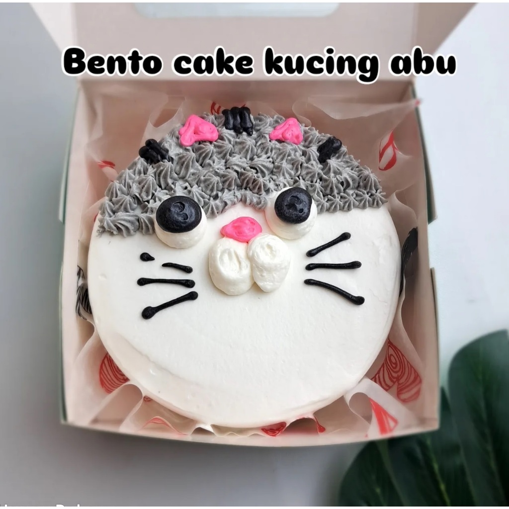 bento cake kucing / kue ulang tahun anak/ kue ulang tahun kecil LANGSUNG KIRIM