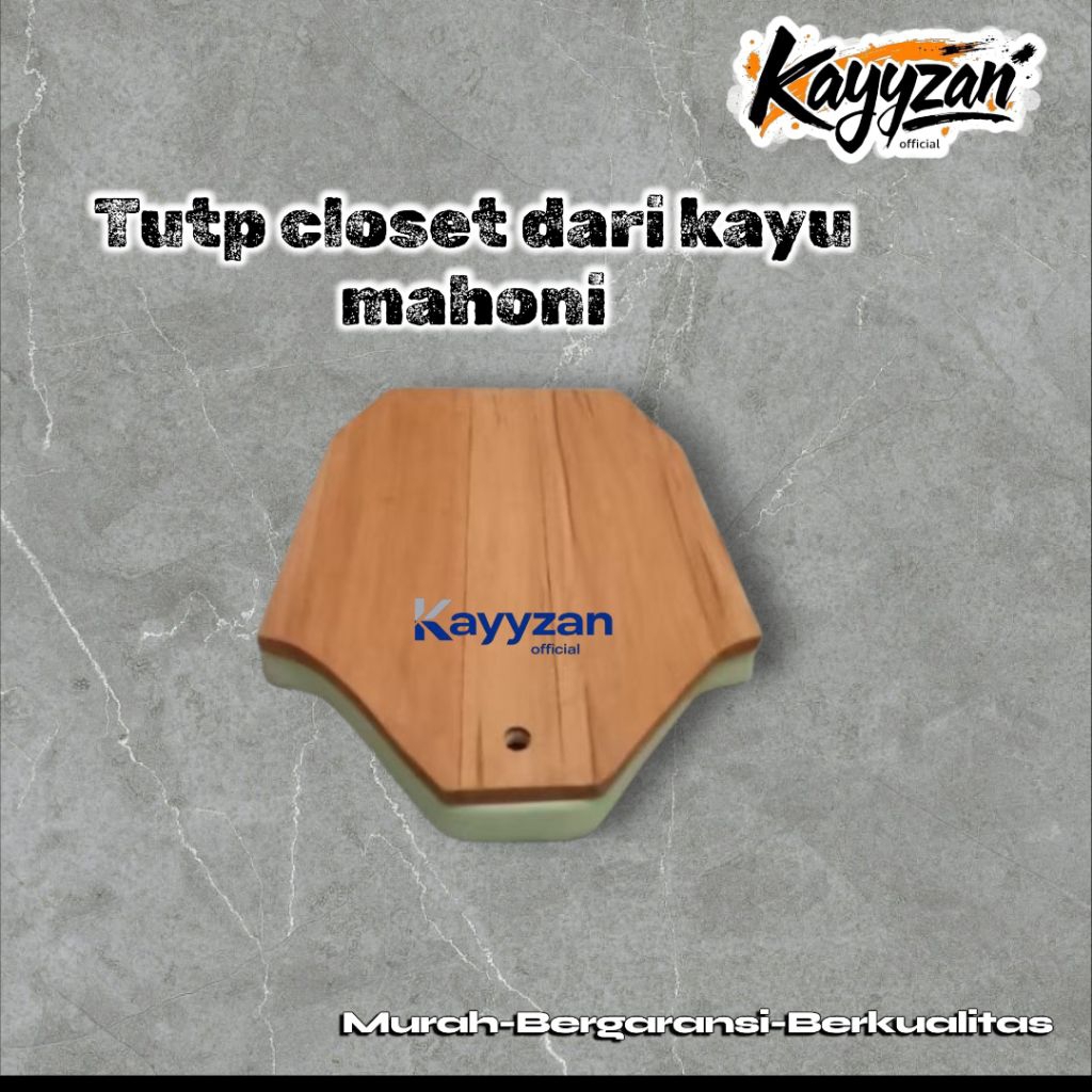 Tutup closet jongkok Tutup wc jongkok kayu mahoni