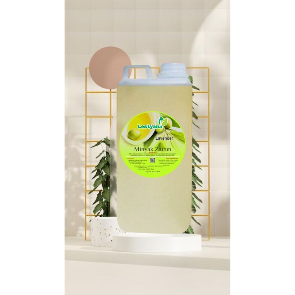 minyak zaitun lestyana massage oil kemasan 1 liter minyak pijat urut