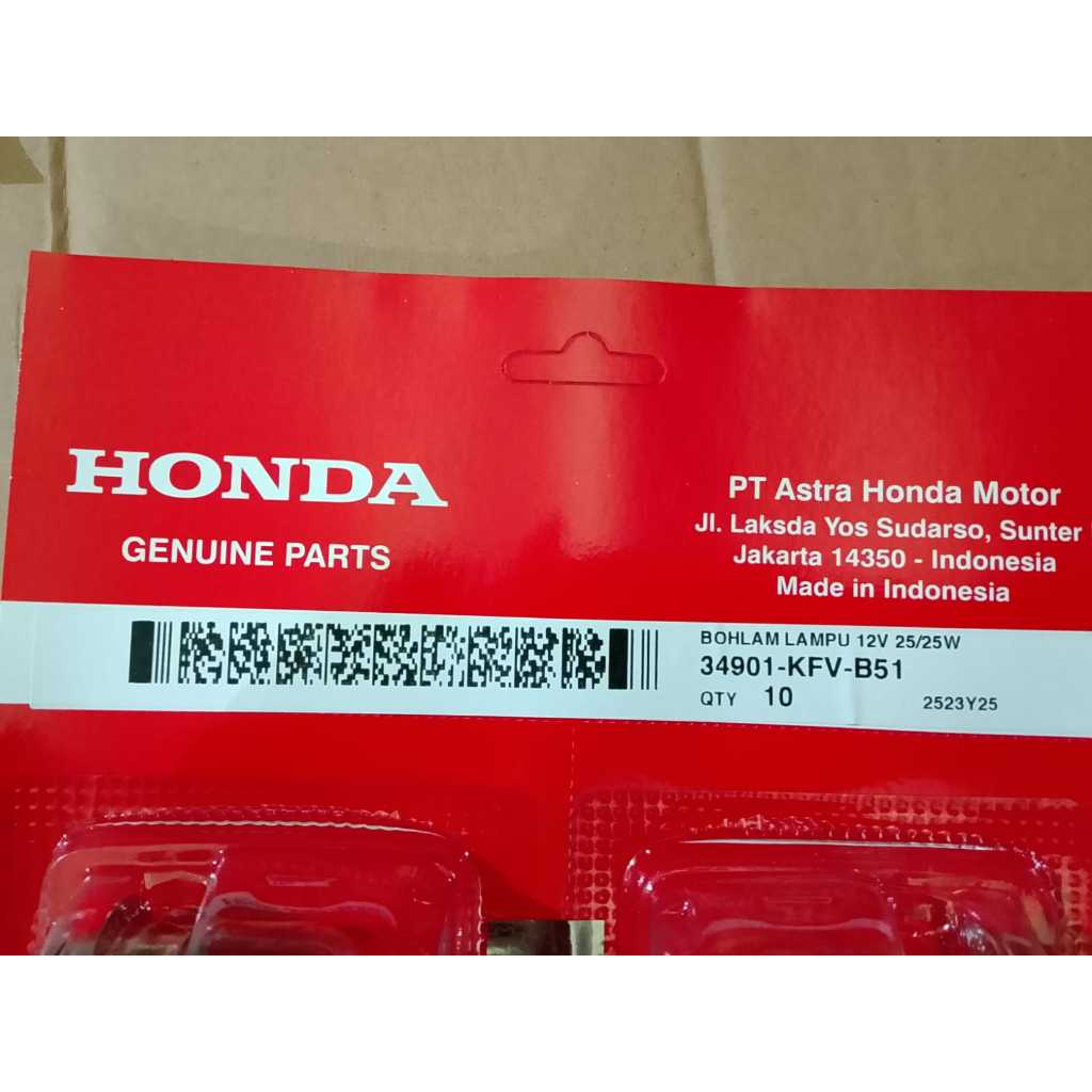 Bohlam Lampu Depan 34901-KFV-B51 Honda Grand Legenda Prima Vario 110 Karbu Vario 125 Old – ORI AHM
