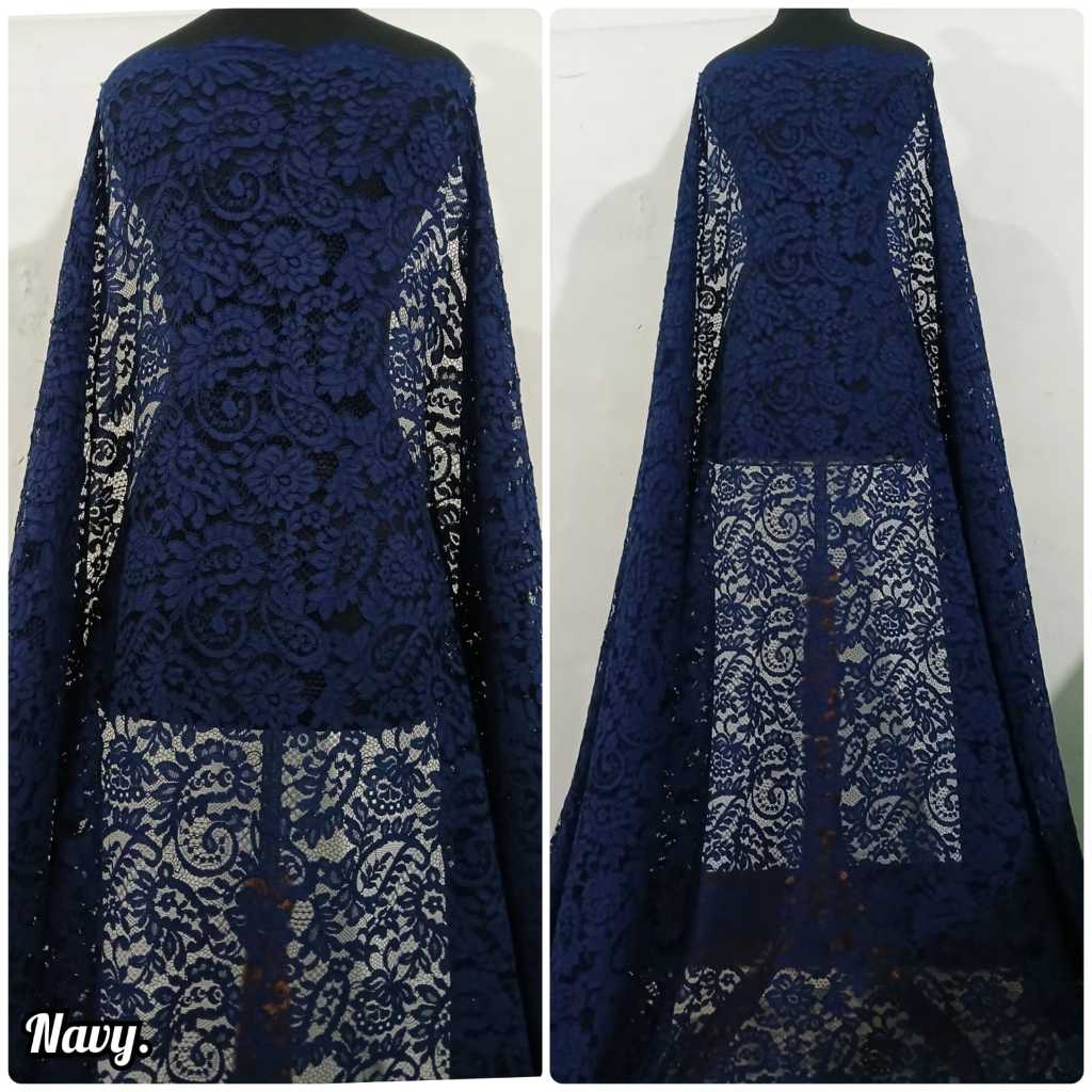 kain brukat semi prancis /kain brokat/kain kebaya