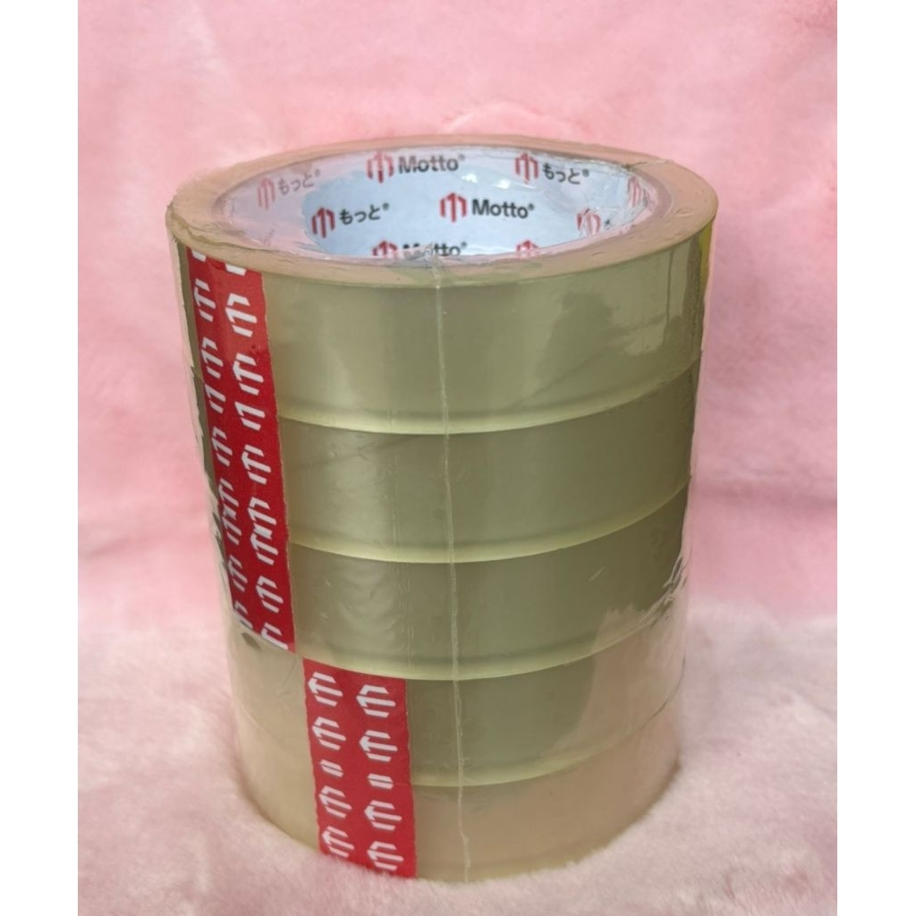 

Lakban Bening Motto 1 inch / 24mm x 72 Yard (1 slop isi 6pcs)