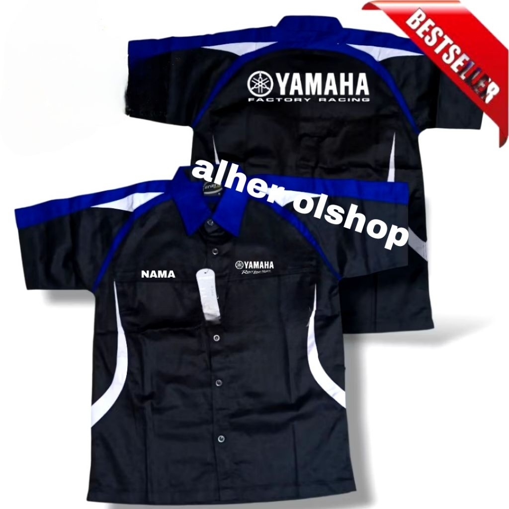 Baru kemeja Yamaha factory racing baju Yamaha factory racing seragam Yamaha factory racing Pdh Yamah