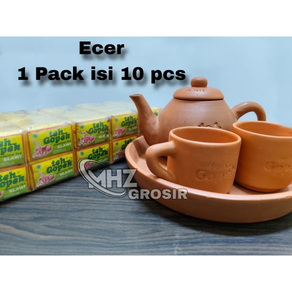 

Teh GOPEK Slawi (Jasmine Tea) 1 Pack Teh GOPEK isi 10 pcs (Oleh-oleh khas Kab.Tegal)