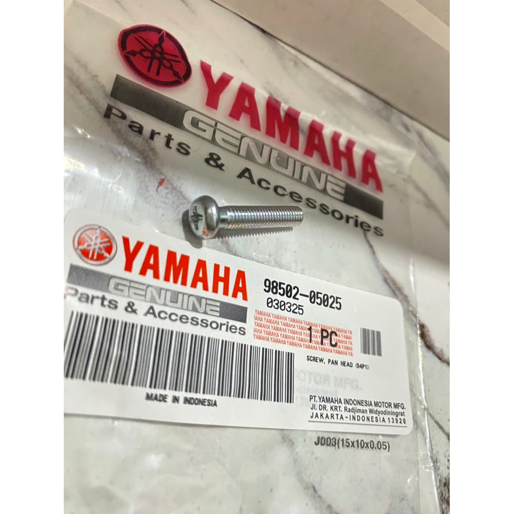 Screw, Pan Head Baut Rumah Holder Kabel Gas Mio J Xeon RC Gt Mio M3 Aerox155 Soul Gt 98502-05025