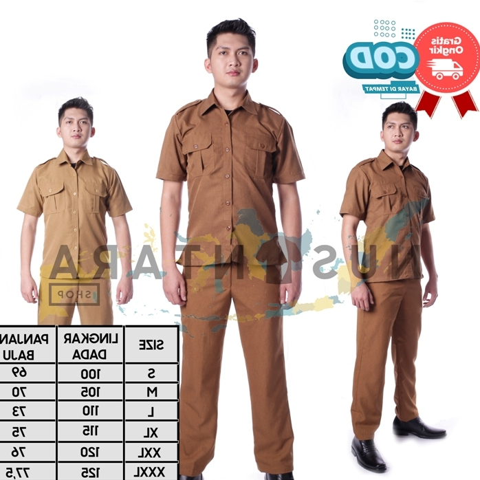 Seragam PNS Pria Seragam Pemda Pria Lengan Pendek Dan Lengan Panjang
