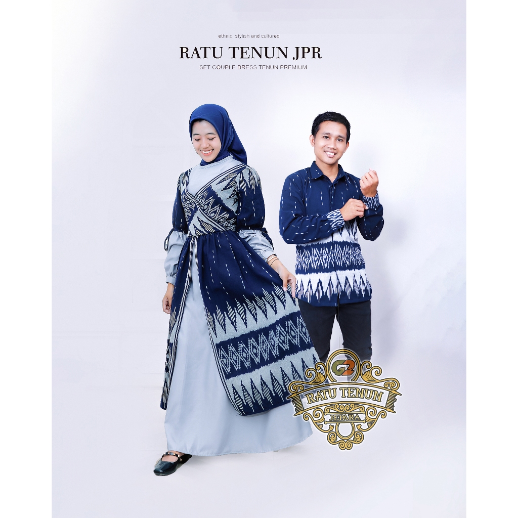 DRESS TENUN FELICIA NAVI , RATU TENUN JPR, BAJU SERAGAM, Baju Wisuda, baju muslimah, baju kondangan