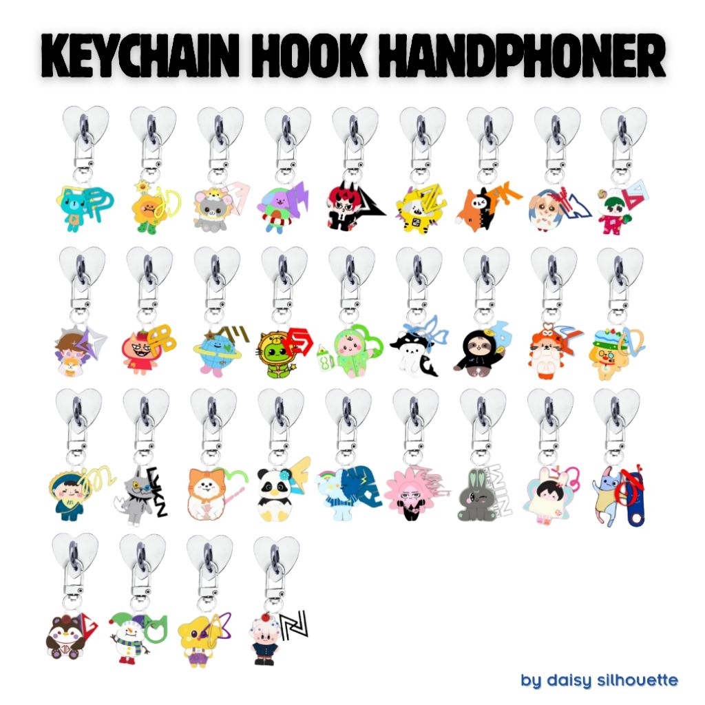 KEYCHAIN + HOOK HANDPHONER DOLL MASCOT || AKSESORIS HANDPHONE || DOLL MASCOT KEYCHAIN GMMTV || PONDP