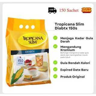 

[PROMO SHOPEE] Tropicana Slim Diabtx 150 Sachet Promo Diabetes || Gula Tropicana Slim Diabtx Nol Kalori Promo