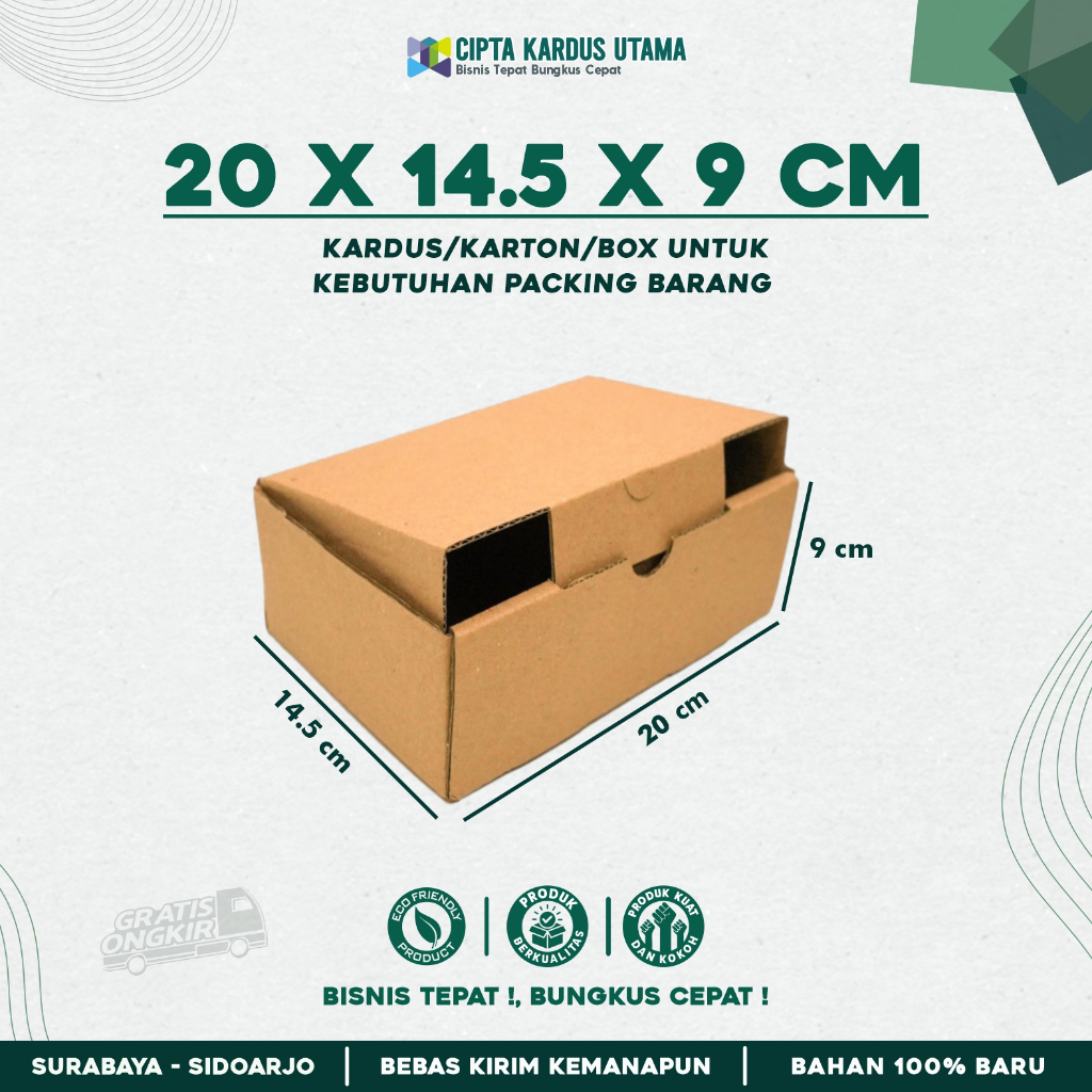 

Kardus Die Cut 20x14.5x9 | Box Diecut | Karton Cocok untuk Hampers dan Aksesoris