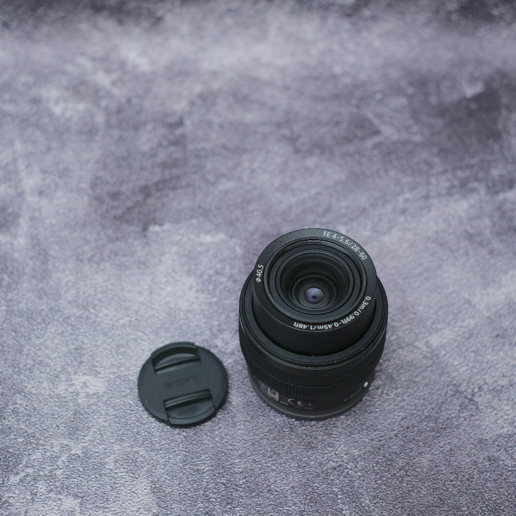 Sony lensa kit 28-60mm FE  bekas