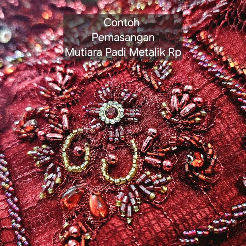 Mutiara Metalik Padi Semi Jepang Size 3X6MM Merk Rp Tersedia 19 Warna Pilihan