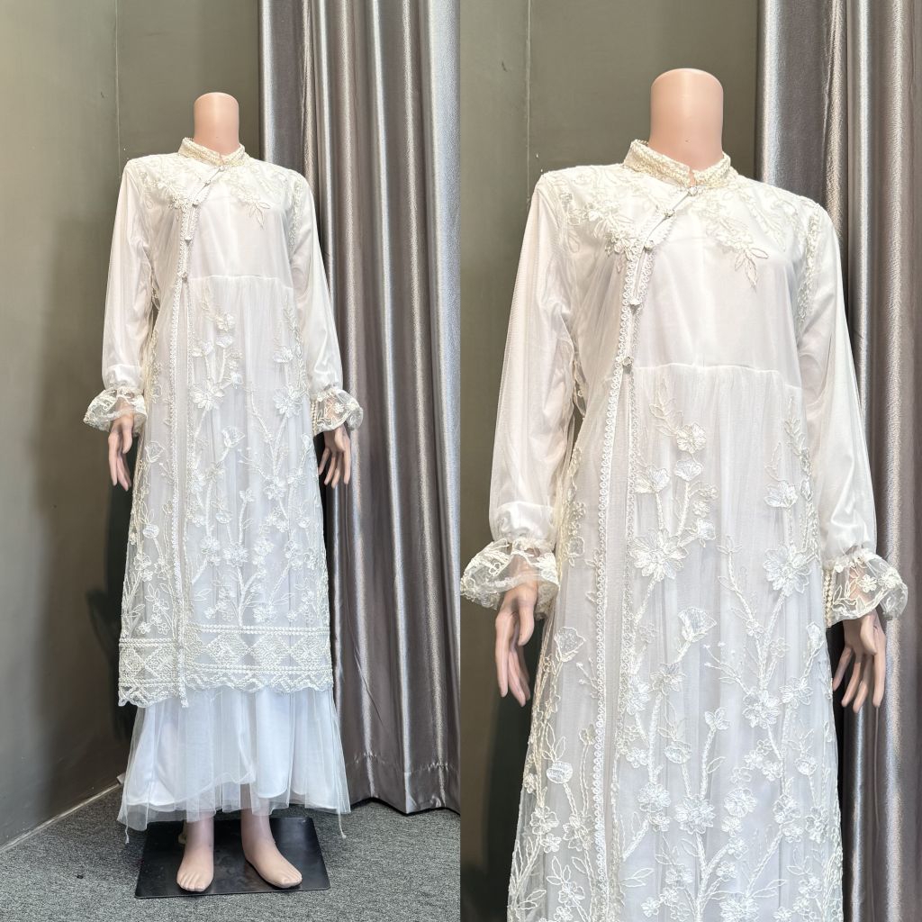 syadira brocade dress || dress brokat simple || brokat kondangan || brokat fashion simple