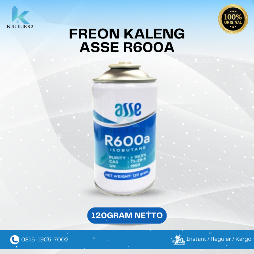 FREON R600 ASSE / FREON KALENG R 600 a 120 gram - freon R600a asse