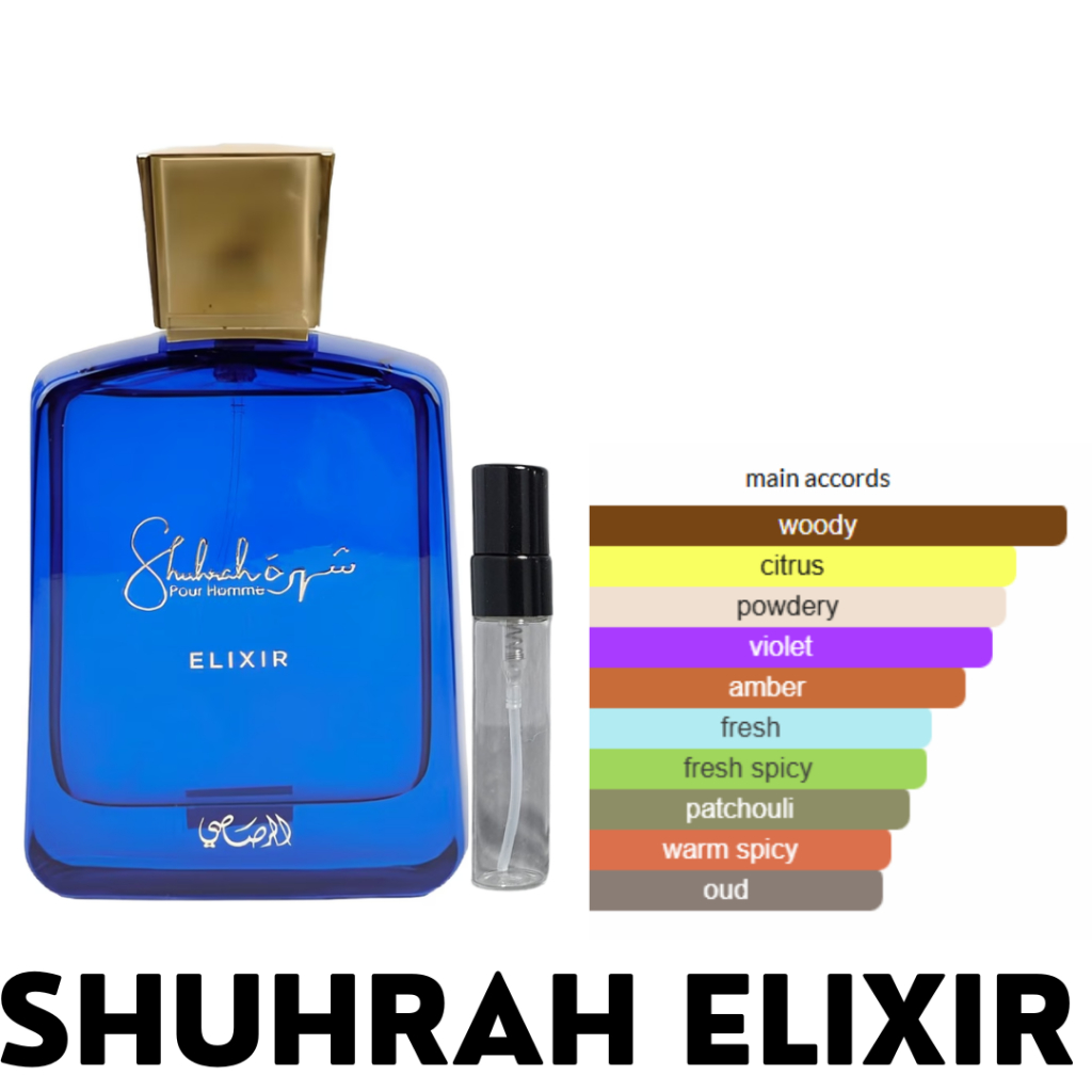 Decant SHUHRAH ELIXIR Rasasi EDP