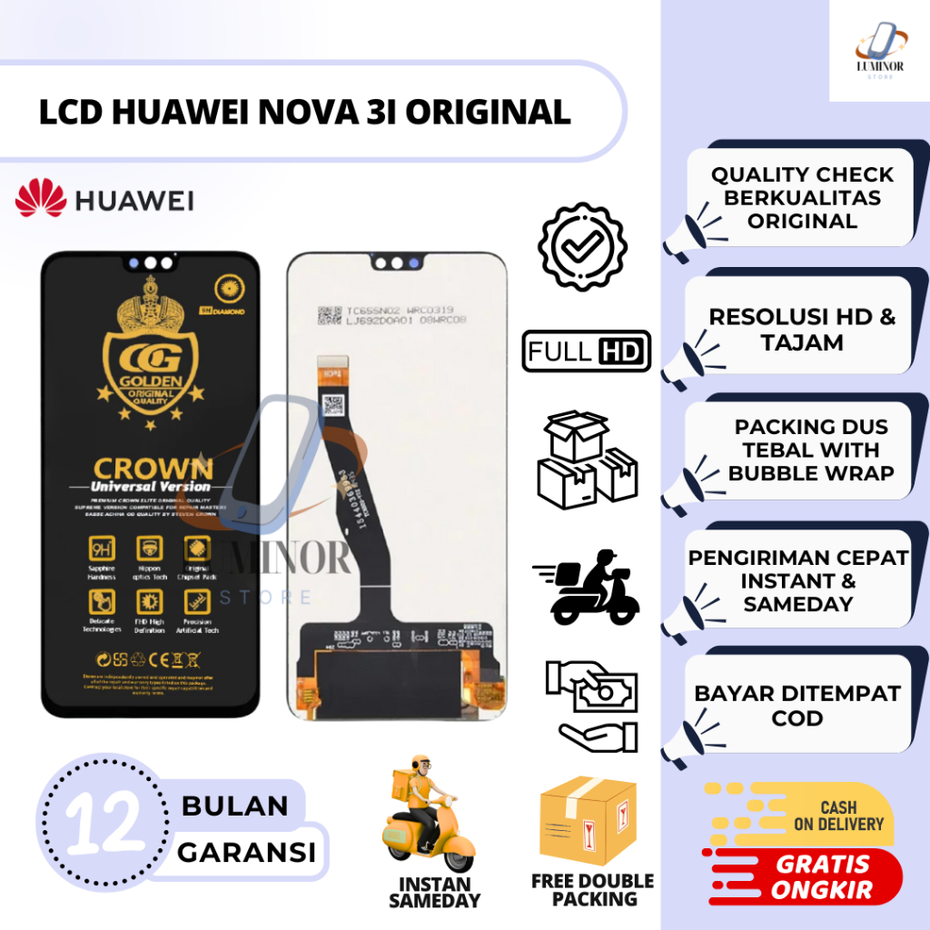 LCD HUAWEI NOVA 3i FULLSET COMPLETE