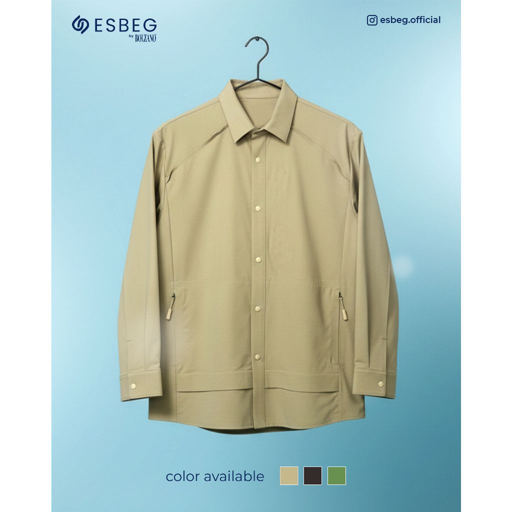 ESBEG - Jasket Jas Jaket Formal Pria Modern Fit Artikel 2223 - Warna Cream