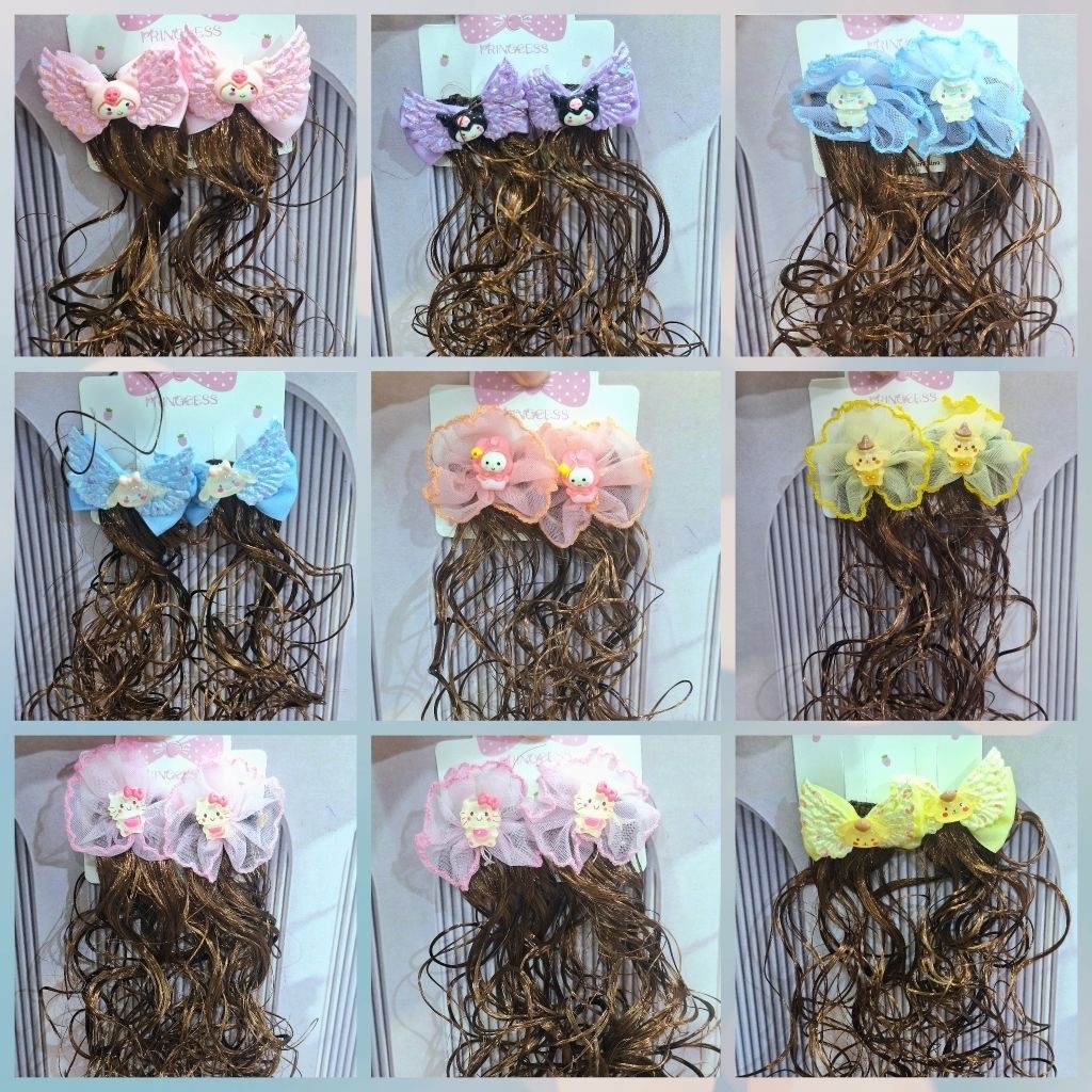 Kepiting rambut/jepit rambut anak model pita rambut panjang