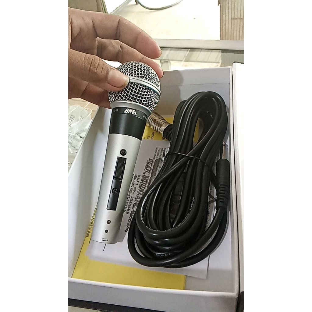 MIC BMA SR80 MICROPHONE BMA SR80 MIK BMA SR80 MIC BMA SR-80 MIC VOCAL ORIGINAL BMA 100%